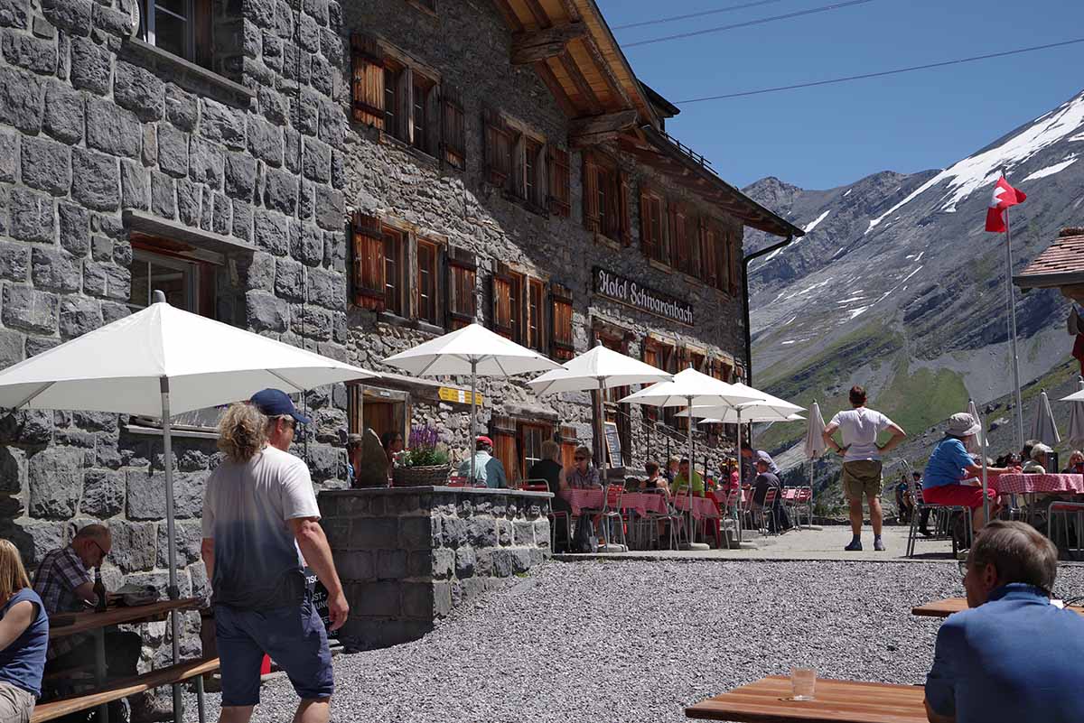 Berghotel Schwarenbach, nähe Daubensee, zwischen der Gemmi / Gemmipass, Leukerbad und Kandersteg