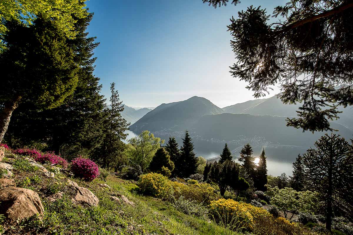 Romantik & Swiss Historic Hotel Villa Carona, hoch über dem Luganersee nähe Morcote, Meride und Lugano im Tessin
