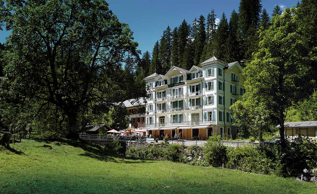 Hotel Rosenlaui im Haslital bei der berühmten Rosenlauischlucht im Haslital zwischen Meiringen und Grindelwald – Ein Portrait